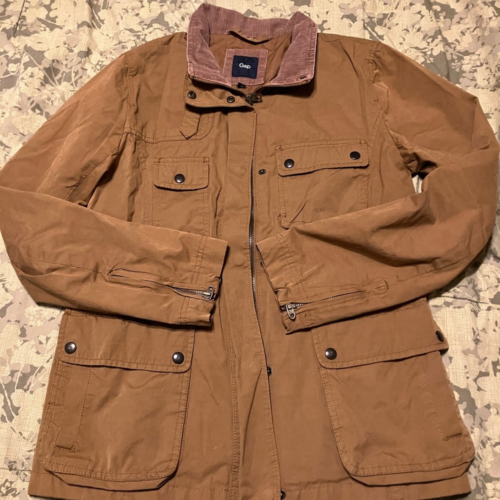 GAP Tan Military Field Jacket Cargo Utility Size S